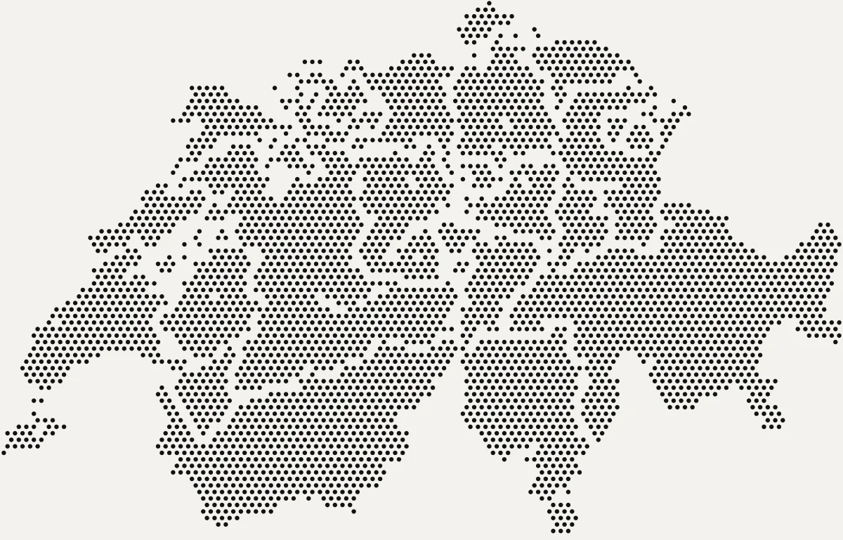 La Suisse en points, canton par canton.